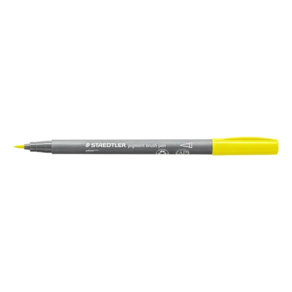 Fiberpenn STAEDTLER brush gul