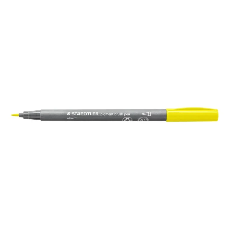 Fiberpenn STAEDTLER brush gul - Bilde 2