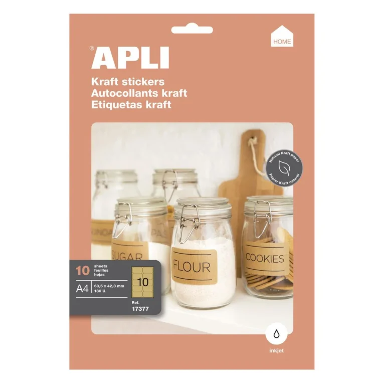 Etikett APLI kraft 99,1x57mm (10)