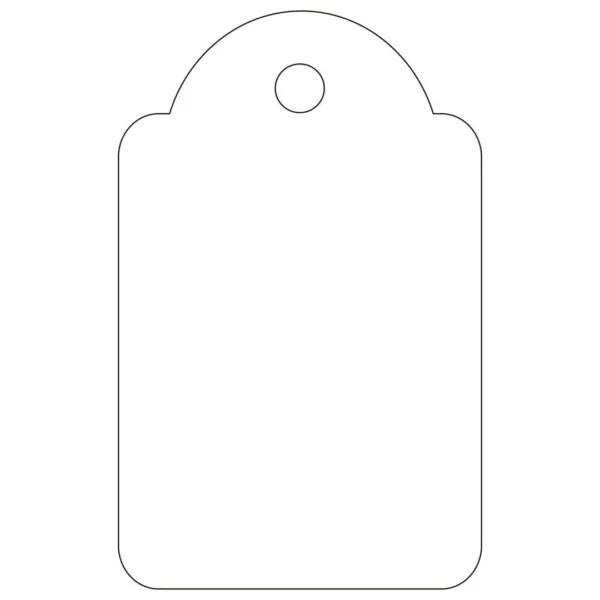 Prislapp med tråd APLI 22x35mm(100)