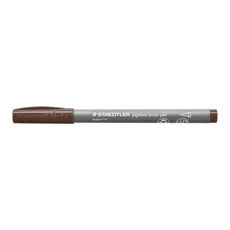 Fiberpenn STAEDTLER brush brun