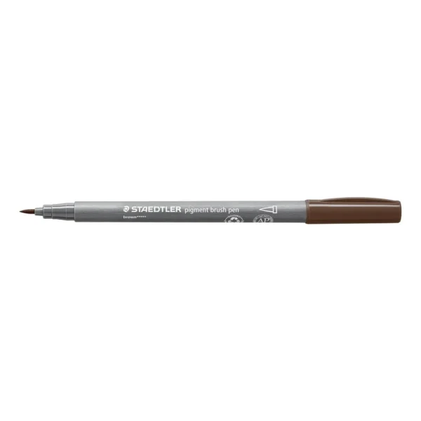 Fiberpenn STAEDTLER brush brun