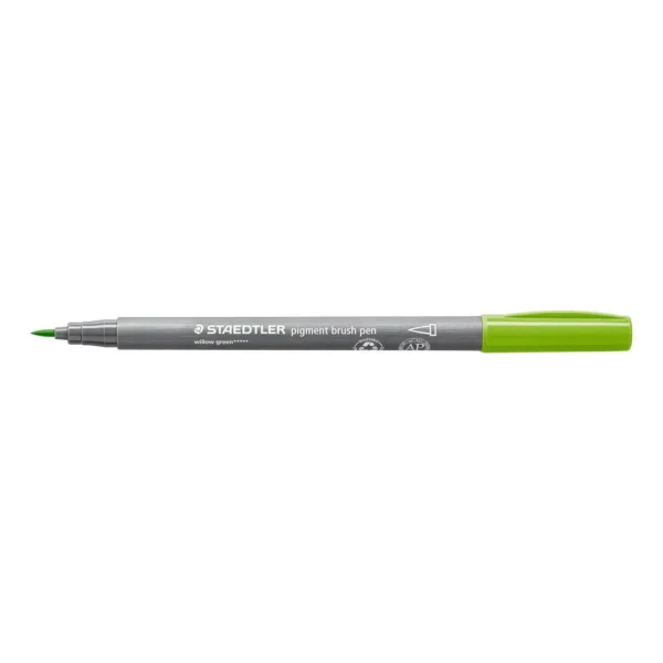 Fiberpenn STAEDTLER brush løvgrønn