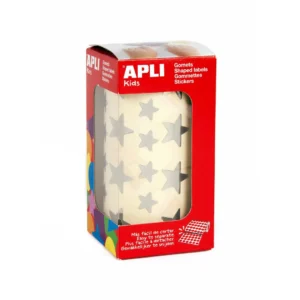 Stickers APLI stjerne sølv 2str. (2360)
