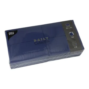 Serviett DAILY 2L 32cm 1/8br blå (150)