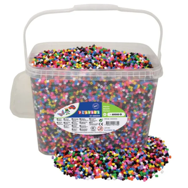 Perler PLAYBOX 10 farger mix (60 000)