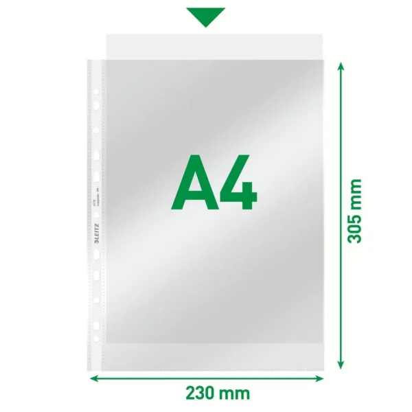 Plastlomme LEITZ A4 topp 75my