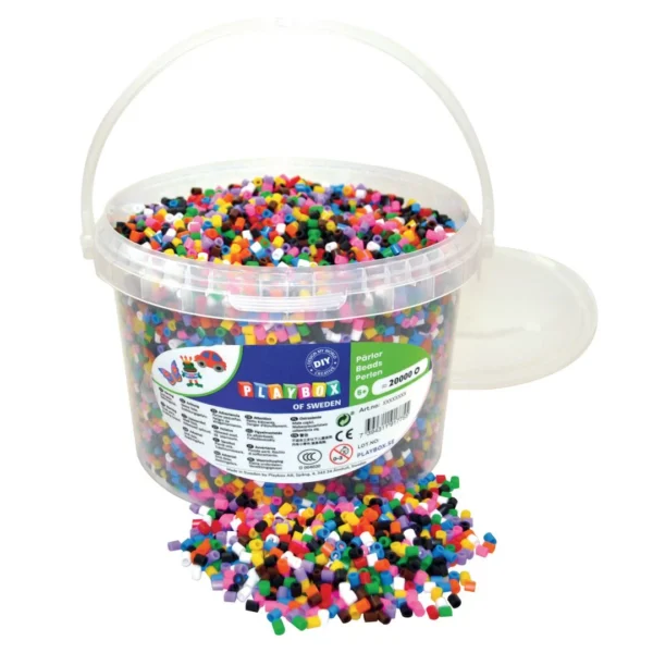 Perler PLAYBOX 10 farger mix (20 000)