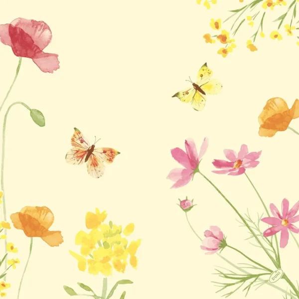 Serviett DUNISOFT 40cm Poppy field (60)