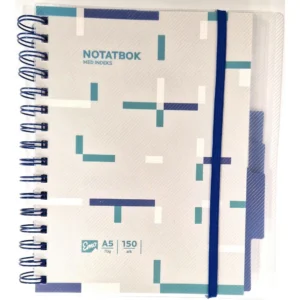 Notatbok EMO A5 indeks 150 blad ass