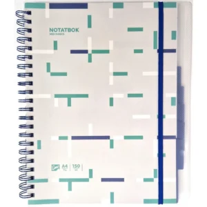 Notatbok EMO A4 indeks 150 blad ass