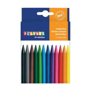Plastkritt PLAYBOX 12 farver