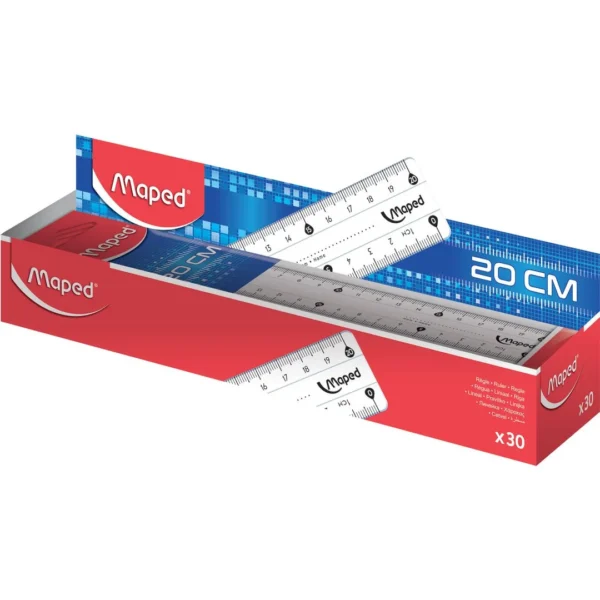 Linjal MAPED plast 20 cm