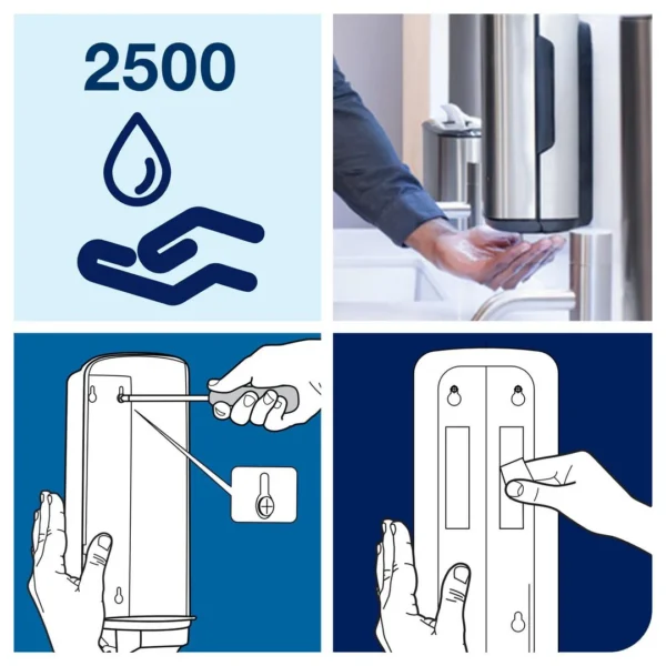 Dispenser TORK sensor skum/flyt. S4 stål