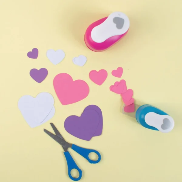 Stansesett PLAYBOX hjerte 2,5cm