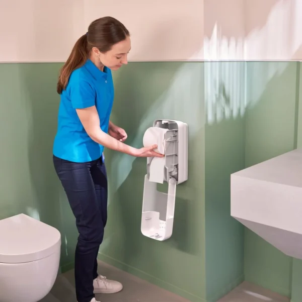 Dispenser TORK OptiServe T7 toa 2rl hvit