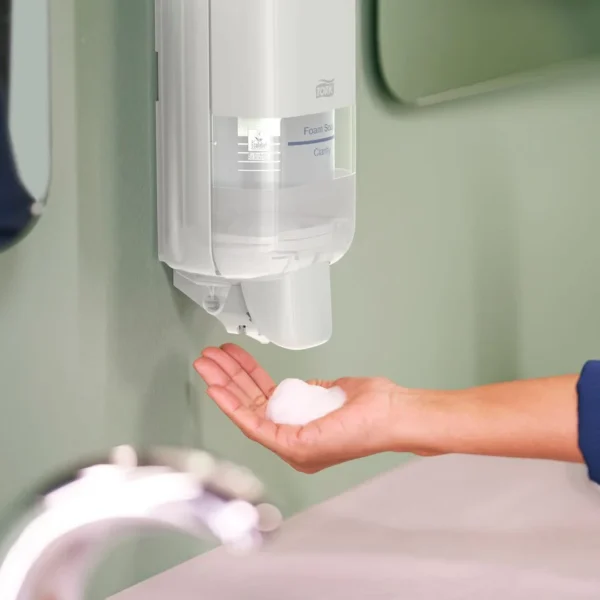 Dispenser TORK manuell skum/flyt S4 hvit