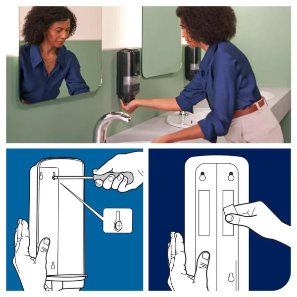 Dispenser TORK manuell skum/flyt S4 sort