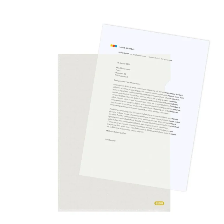 Plastomslag ELBA A4 80my (100) - Bilde 2