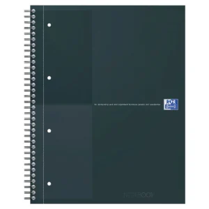 Notatbok OXFORD int. A4+ linjert sort