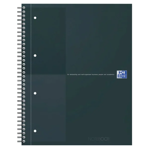 Notatbok OXFORD int. A4+ linjert sort