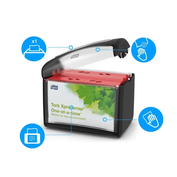 Serviettdispenser TORK N4 bord sort