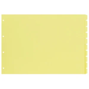 Skilleblad ESSELTE A3 10-delt manilla tv