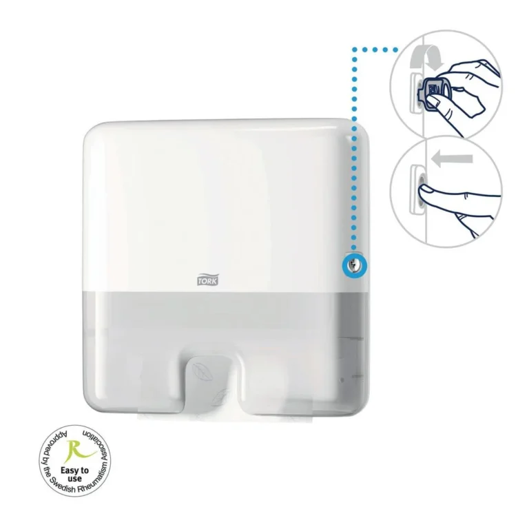 Dispenser TORK tørk multif mini H2 hvit - Bilde 2