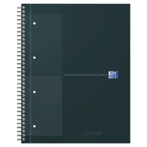 Notatbok OXFORD int. A4+ rutet sort