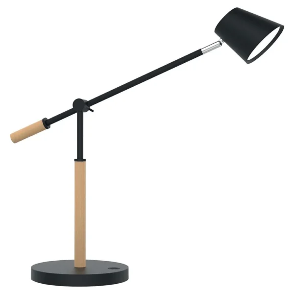 Lampe UNILUX LED Vicky tre/sort