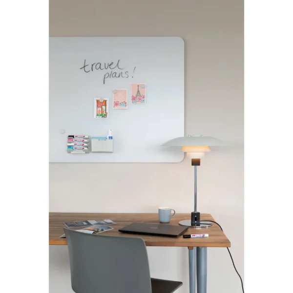 Glassboard LEGAMASTER 100x150cm grå