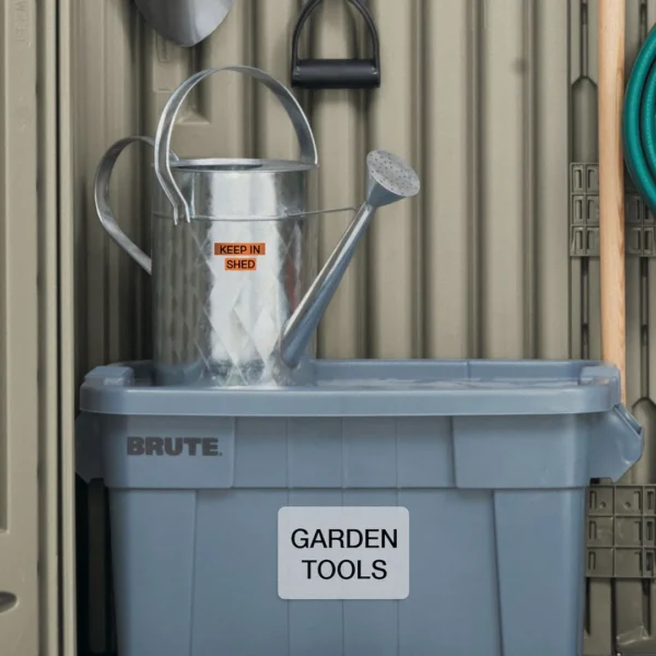 Tape DYMO D1 12mm x 3m sort/orange