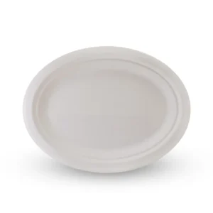 Tallerken bagasse oval 26cm (50)