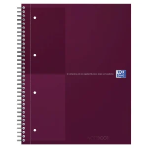 Notatbok OXFORD Int. A4+ linjer rød