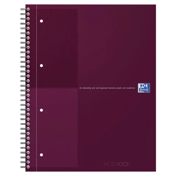 Notatbok OXFORD Int. A4+ linjer rød