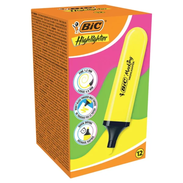 Tekstmarker BIC Brite Liner gul
