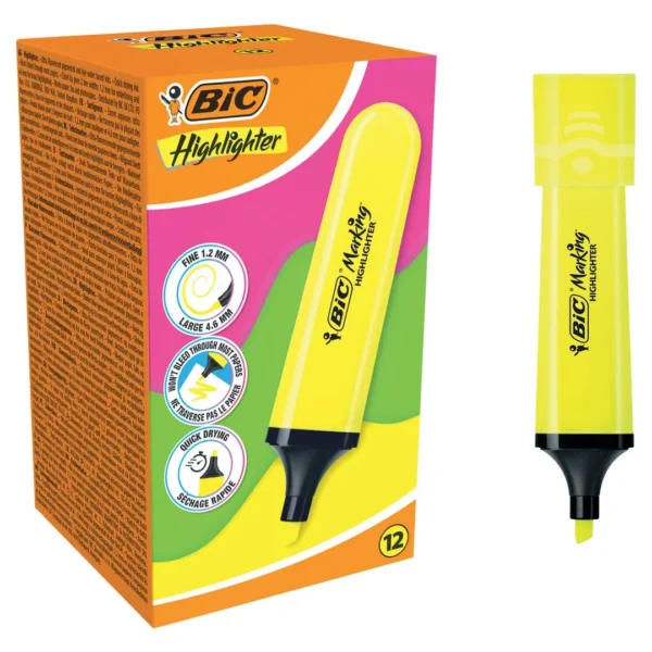 Tekstmarker BIC Brite Liner gul
