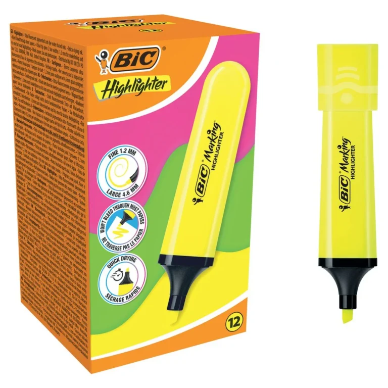 Tekstmarker BIC Brite Liner gul - Bilde 2