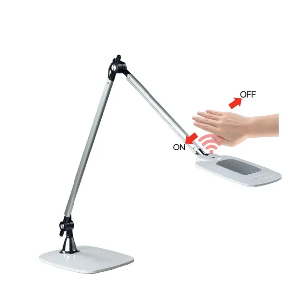 Lampe MEET Jim LED sølv/hvit