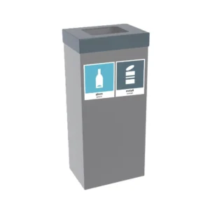 Avfallsbeholder Femunden 35L Glass/met