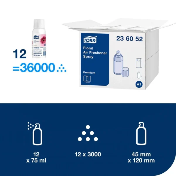 Luftfrisker TORK Premium blomst A1 75ml