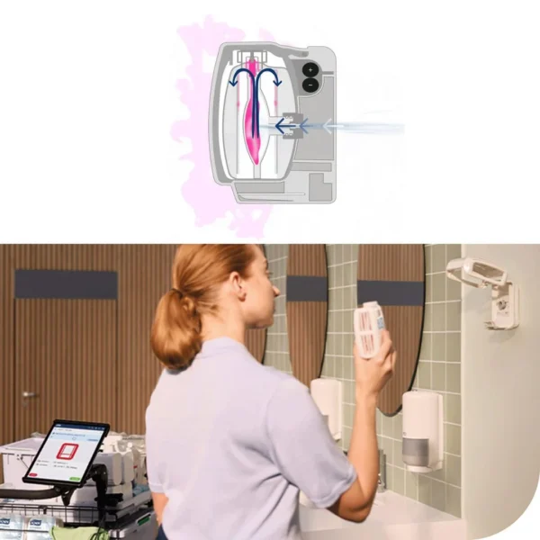 Dispenser TORK kont.luftfrisker A3 sort