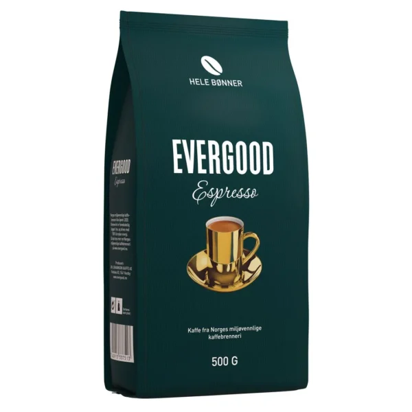 Kaffe EVERGOOD Espresso hele bønner 500g