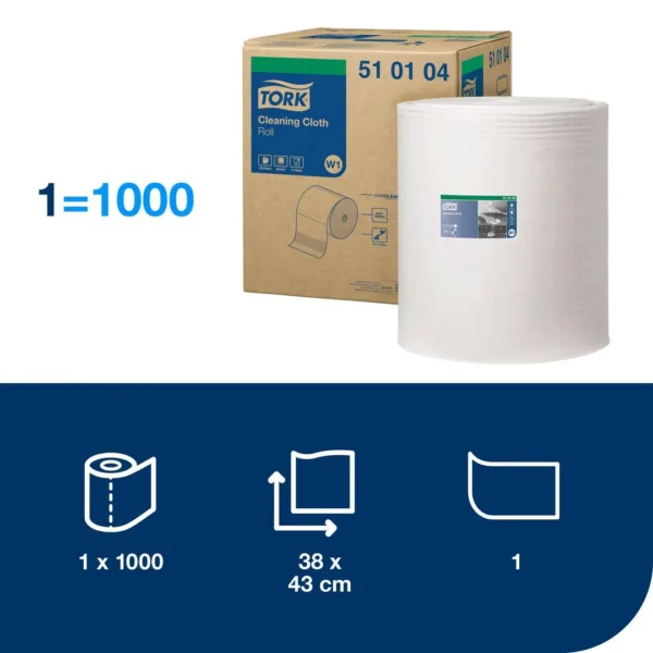 Industritørk TORK W1 rengjør. 380m hvit