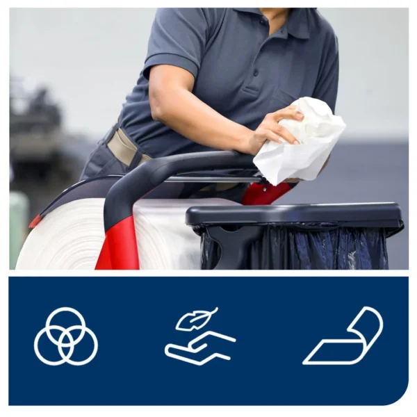 Industritørk TORK W1 rengjør. 380m hvit