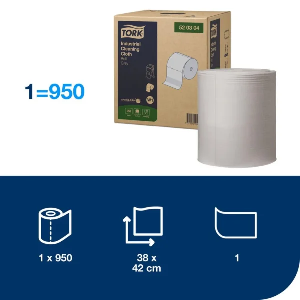 Industritørk TORK Premium sterk W1 grå