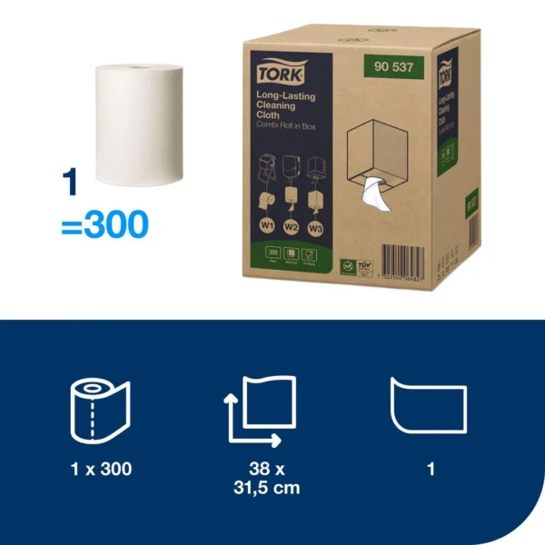 Industritørk TORK Premium 1L W1/2/3 114m