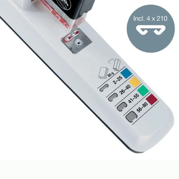 Stiftemaskin LEITZ 5551 HD 80 ark hvit