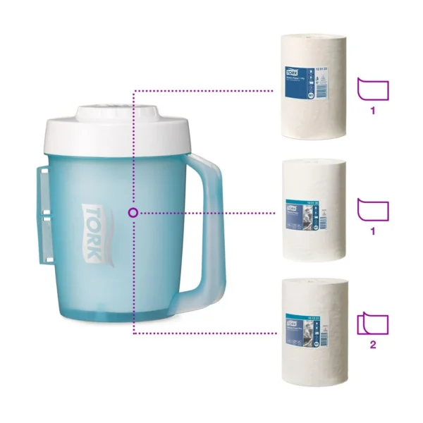 Dispenser TORK mini senterrull bærbar M1