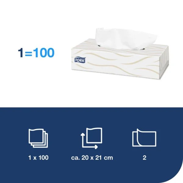 Ansiktsserviett TORK Premium 2L F1 (100)